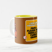 反乱外交官 – Libra Sun, Aquarius Rising〔占星術の〕十二宮図 ツートーンマグカップ (正面左)