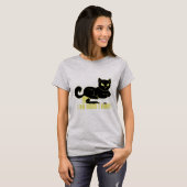 反乱猫動物コーヒーカップ Tシャツ (正面フル)