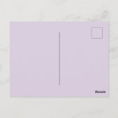 反乱紫色の髪の美しいのアンチ – バレンタイン ポストカード (裏面)