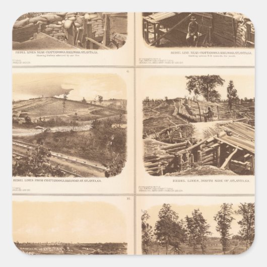 反乱線、アトランタ、Ga スクエアシール (正面)