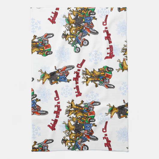 反乱軍のクローストナディアシルバーホリデーなし キッチンタオル (縦)