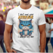 反乱軍のネコ:黄色い目をした青い猫 Tシャツ