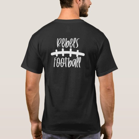 反乱軍フットボールスクールの精神チームマスコットゲームに Tシャツ (裏面)