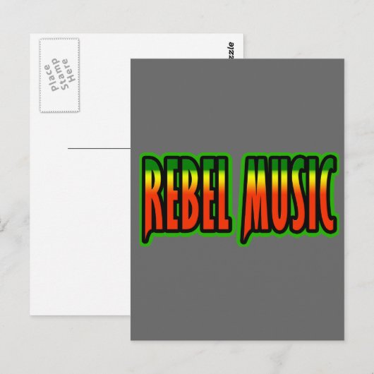 反乱音楽 ポストカード (正面/裏面)