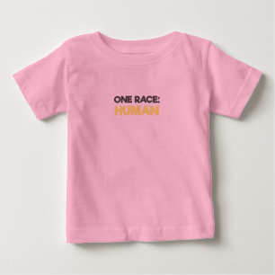 反人種差別 一つの種族 人類 ベビーTシャツ