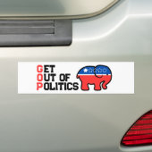 反共和党トランプの政治の取得 バンパーステッカー (車上)