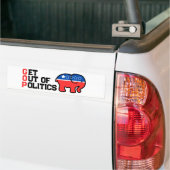 反共和党トランプの政治の取得 バンパーステッカー (トラック上)