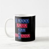 反共和党リベラル平等投票 青い進歩 コーヒーマグカップ (左)
