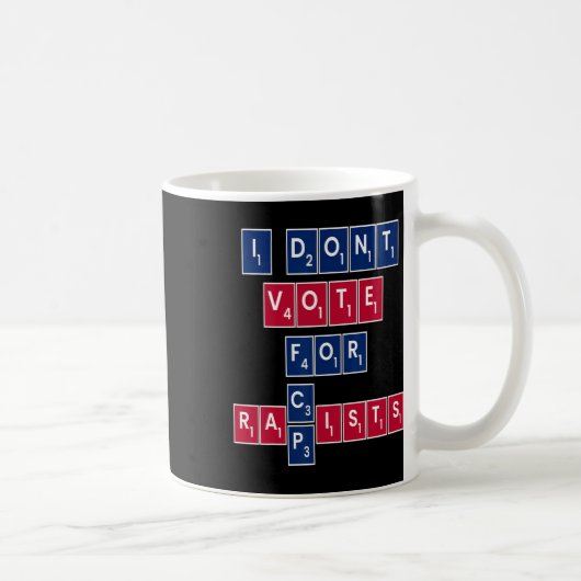 反共和党リベラル平等投票 青い進歩 コーヒーマグカップ (右)