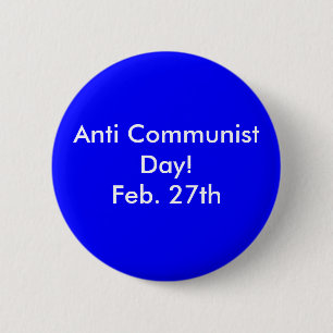 反共産主義日! 2月27日 缶バッジ