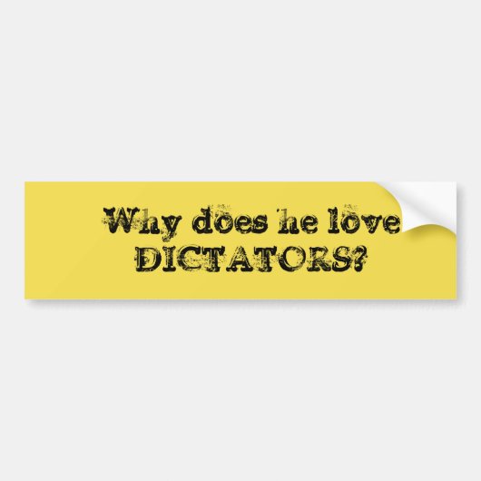 反切札のバンパーステッカー バンパーステッカー (正面)