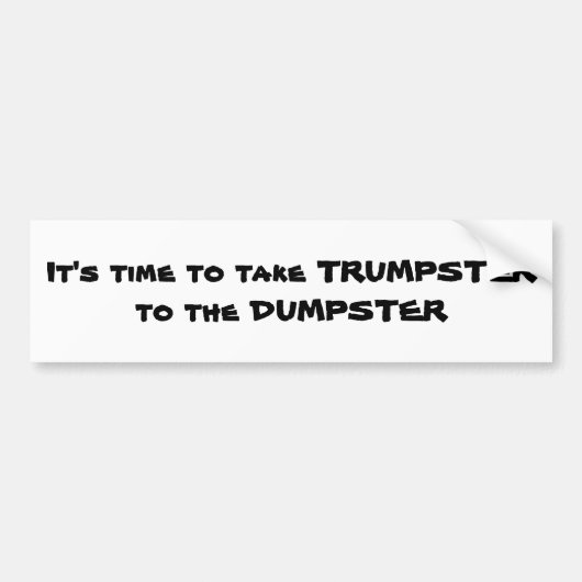 反切札のバンパーステッカー バンパーステッカー (正面)