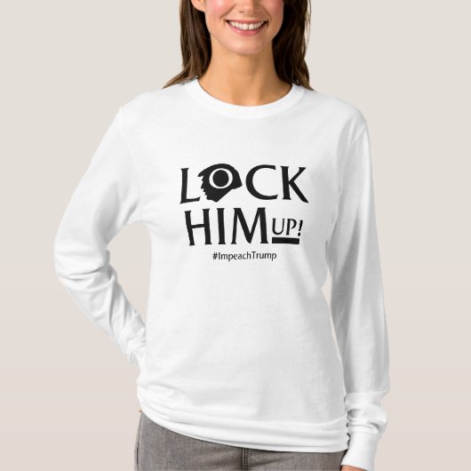 反切札の上の彼を弾劾します切札を締めて下さい Tシャツ (正面)