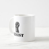 、反切札抵抗して下さい コーヒーマグカップ (正面左)