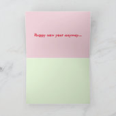 反切札、-ブタの年- 2019年、 カード (内部)