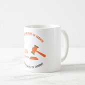 反対するマグカップへの根本的な率直な義務 コーヒーマグカップ (正面右)