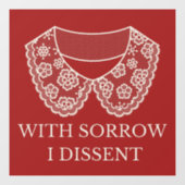 反対するレースカラー中絶禁止の抗議 ウィンドウサイン (シート)