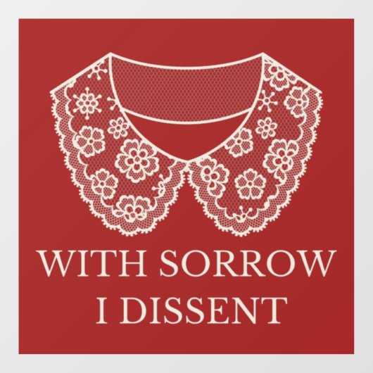 反対するレースカラー中絶禁止の抗議 ウィンドウサイン (シート)