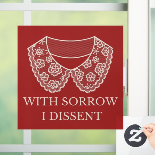 反対するレースカラー中絶禁止の抗議 ウィンドウサイン (ホーム)