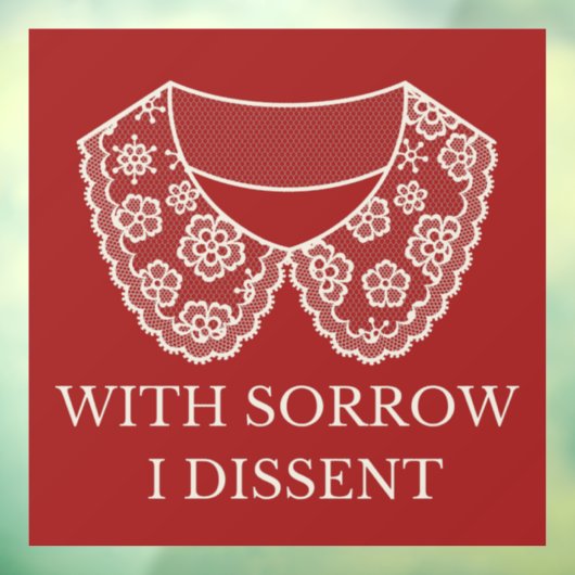 反対するレースカラー中絶禁止の抗議 ウィンドウサイン (シート3)