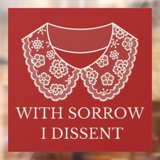 反対するレースカラー中絶禁止の抗議 ウィンドウサイン (シート2)