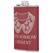 反対するレースカラー中絶禁止の抗議 フラスク (左)