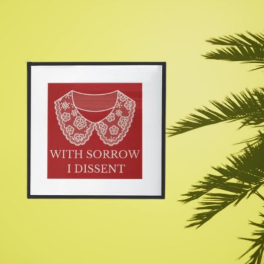 反対するレースカラー中絶禁止の抗議 ポスター