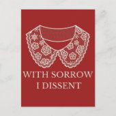 反対するレースカラー中絶禁止の抗議 ポストカード (正面)