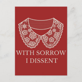 反対するレースカラー中絶禁止の抗議 ポストカード