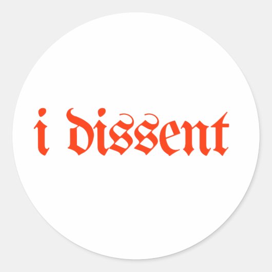 反対する ラウンドシール (正面)