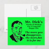 反対すればするほど ポストカード (正面/裏面)