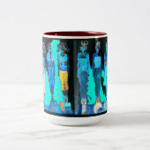 反対のファッション ツートーンマグカップ (中央)