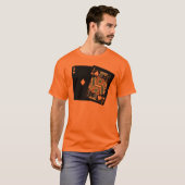 反対のブラックジャックのワイシャツ Tシャツ (正面フル)