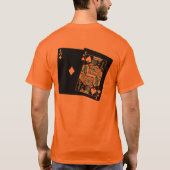 反対のブラックジャックのワイシャツ Tシャツ (裏面)