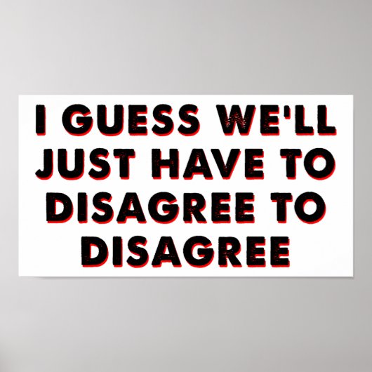 反対のポスターにおもしろい反対 ポスター (正面)