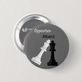 反対は引き付けます 缶バッジ (正面&裏面)
