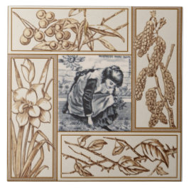 『反対マビクトリアンリー』子供部屋·リム タイル