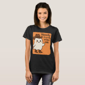 反対側からハウディ西幽霊 おもしろい Tシャツ (正面フル)