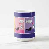 反対側のゴール漫画 コーヒーマグカップ (中央)