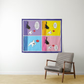 反対側のゴール漫画 タペストリー (インサイチュ(横))