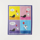 反対側のゴール漫画 タペストリー (正面)