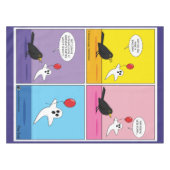 反対側のゴール漫画 テーブルクロス (正面(横))