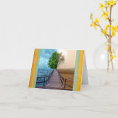 反対側のビューのノートカード カード (黄色い花)