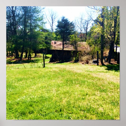 反対側のビュー素朴な100年の納屋 ポスター (正面)