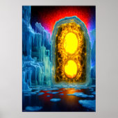 反対側へのゲートウェイ | AIアートポスター ポスター (正面)