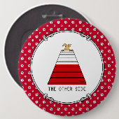 反対側 – 敏捷性ビッおもしろいク神経質な犬 缶バッジ (正面&裏面)