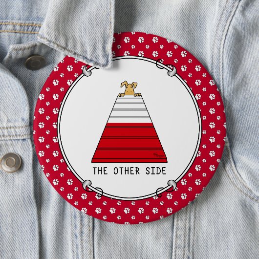 反対側 – 敏捷性ビッおもしろいク神経質な犬 缶バッジ (インサイチュ)