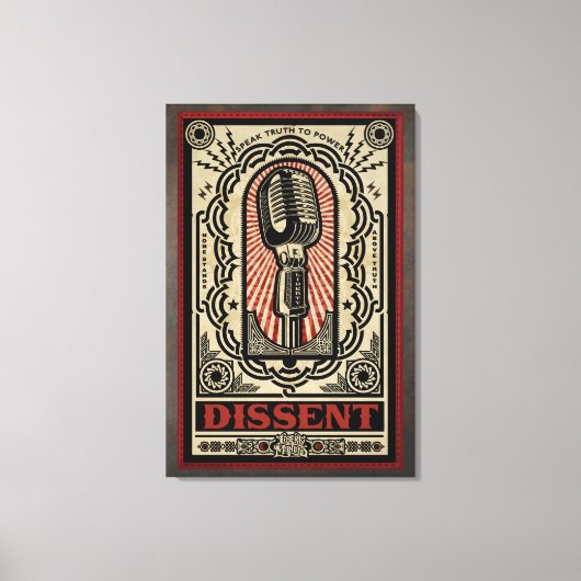 反対意見の拡大キャンバス印刷 キャンバスプリント (正面)