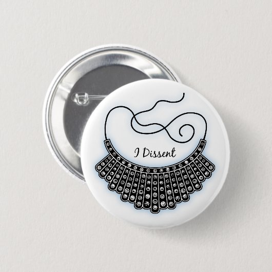 反対意見の襟 缶バッジ (正面&裏面)