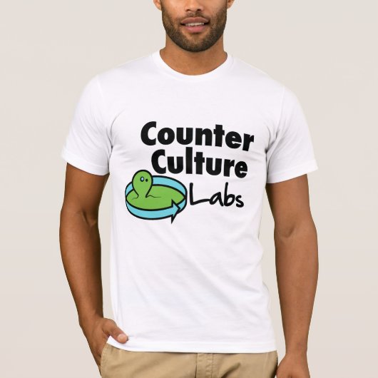 反対文化実験室の基本的な大きいロゴ Tシャツ (正面)